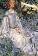Eleanor Fortescue-Brickdale,RWS In the Springtime painting
